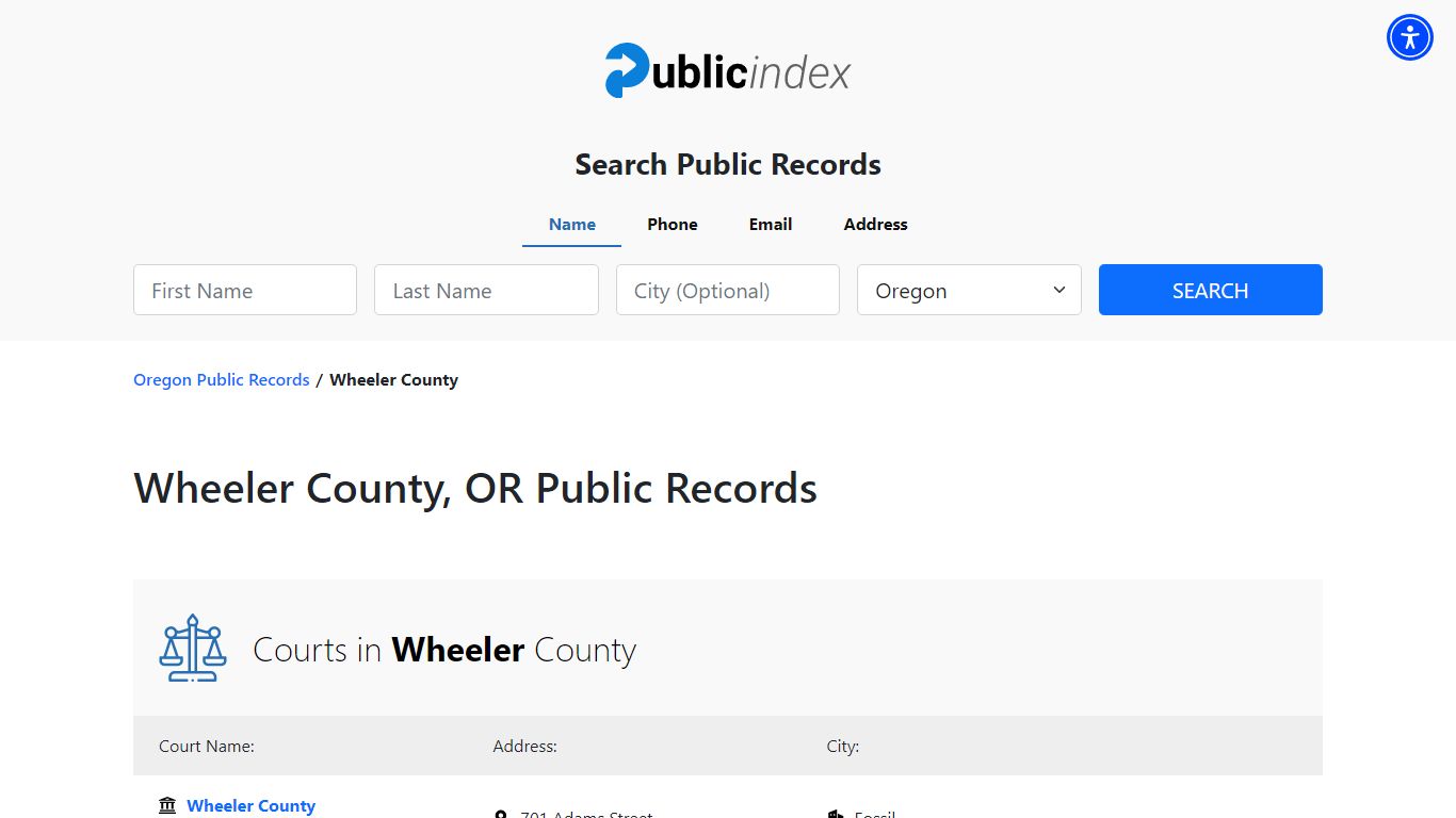 Wheeler County, OR Public Court, Arrest and Inmate Records - ThePublicIndex