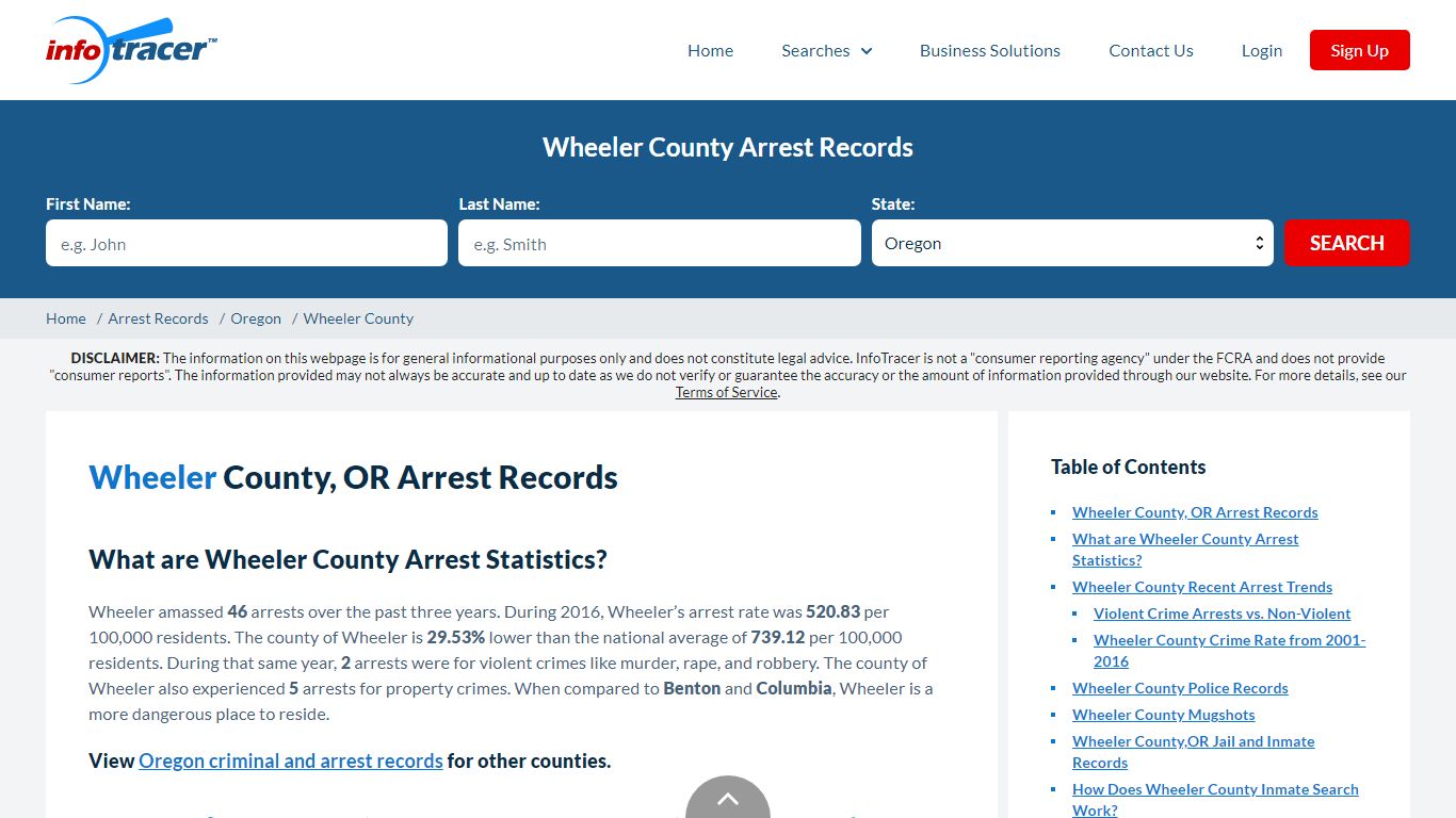 Wheeler County, OR Arrests, Mugshots & Jail Records - InfoTracer